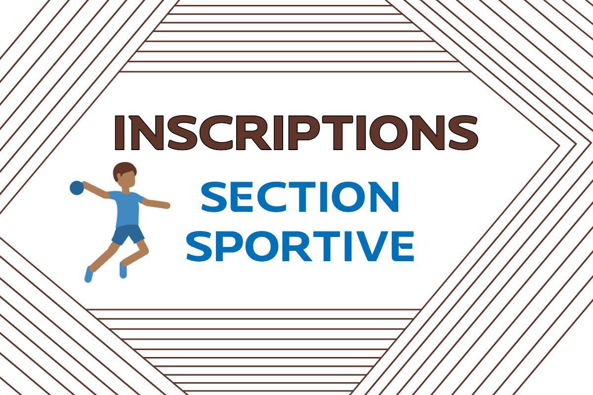 Inscription section sportive